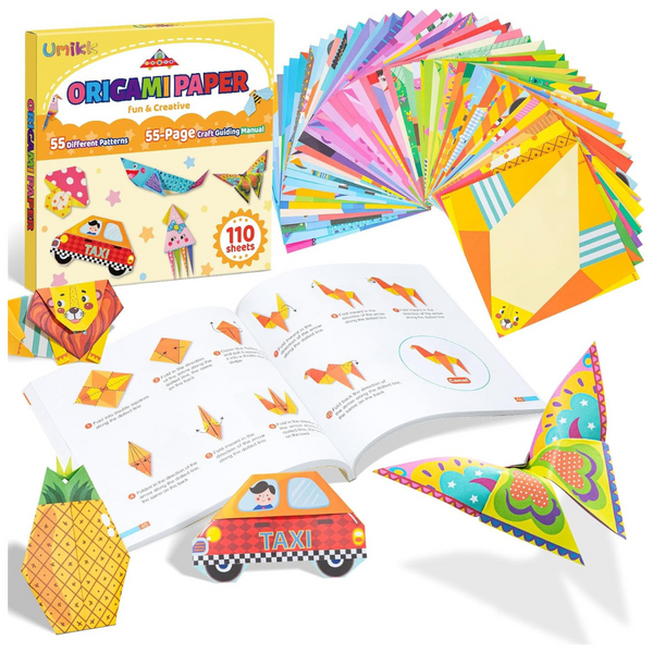 Umikk Origami Kit For Kids With 110 Sheets And 55 Patterns