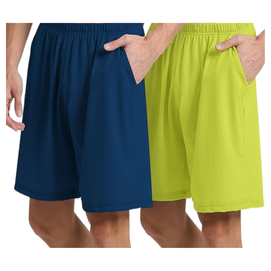 2-Pack Quick Dry Gym Workout Shorts