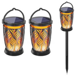 2 Pack Flickering Flame Solar Garden Lights