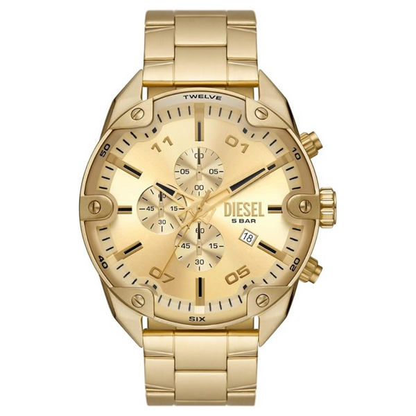 Diesel Spiked Stainless Steel Chronograph Men's Watch