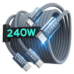 2-Pack 6.6ft LISEN 240W USB-C Fast Charging Cable