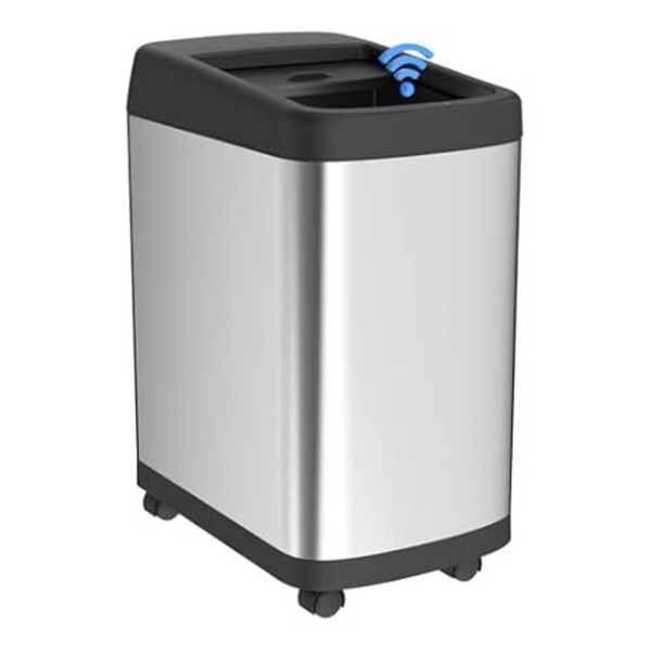 ELLO&ALLO 13 Gallon Kitchen Trash Can With Roll Up Lid