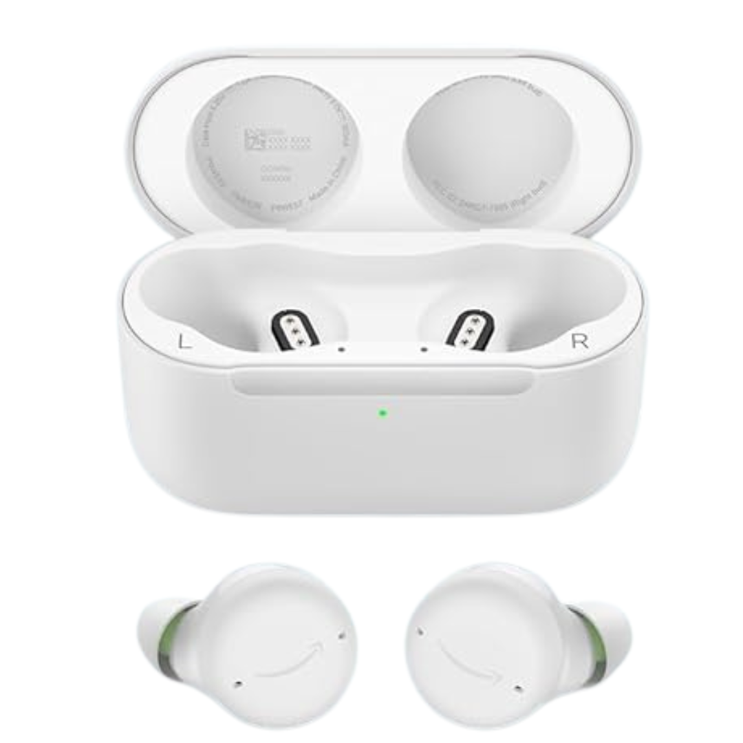 Amazon Echo Buds With Active Noise Cancellation, An Alexa Device (Newest Model), Wireless Charing Case