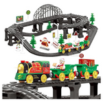 Deluxe Electric Toy Train Set For Toddlers-110 Pcs
