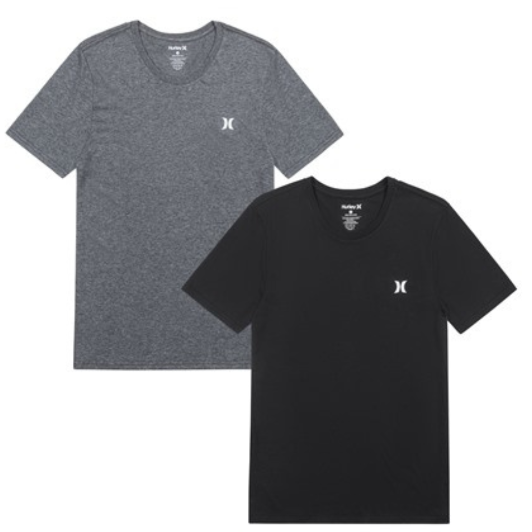 2-Pack Hurley Men's Crewneck SS Tee Shirt (Various)