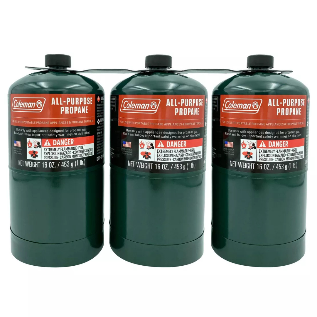 3-Pack 16-Oz Coleman Propane Portable Fuel Cylinders