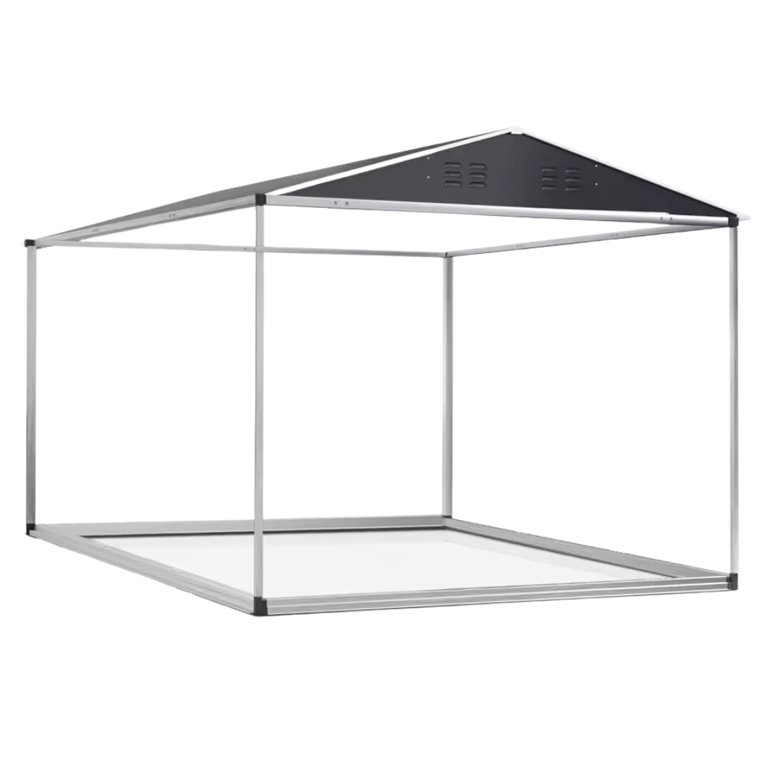8ft x 12ft Outdoor Steel Storage Shed With Updated Frame