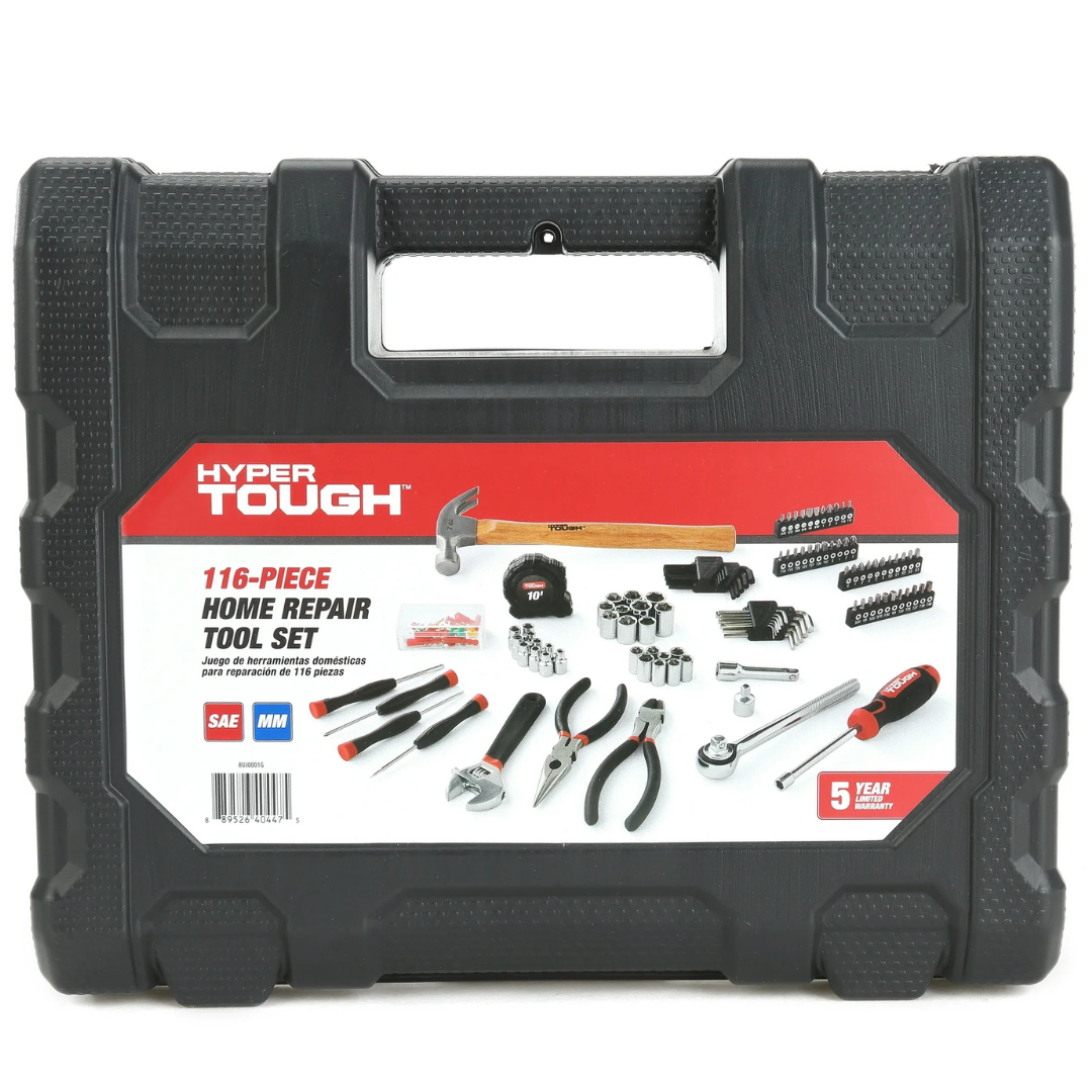Hyper Tough 116-Piece Home Repair Tool Set