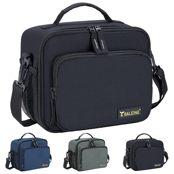 Insulated Leakproof Lunch Bag with Adjustable Shoulder Strap