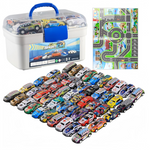 50 Pcs Pull Back Car and Truck Toy Set