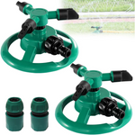 2 Pack 360 deg Rotating Lawn Sprinklers