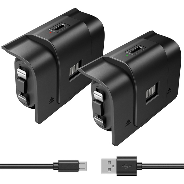 2-Pack Rechargeable Battery Packs for Xbox One/Xbox Series Controller