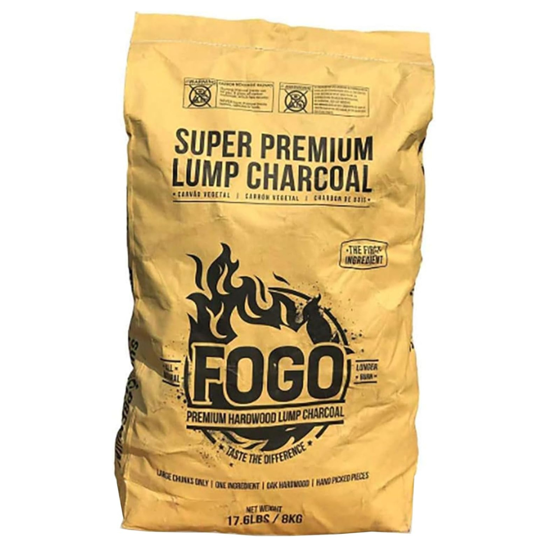 17.6 Lbs FOGO Super Premium Oak Restaurant All-Natural Hardwood Lump Charcoal