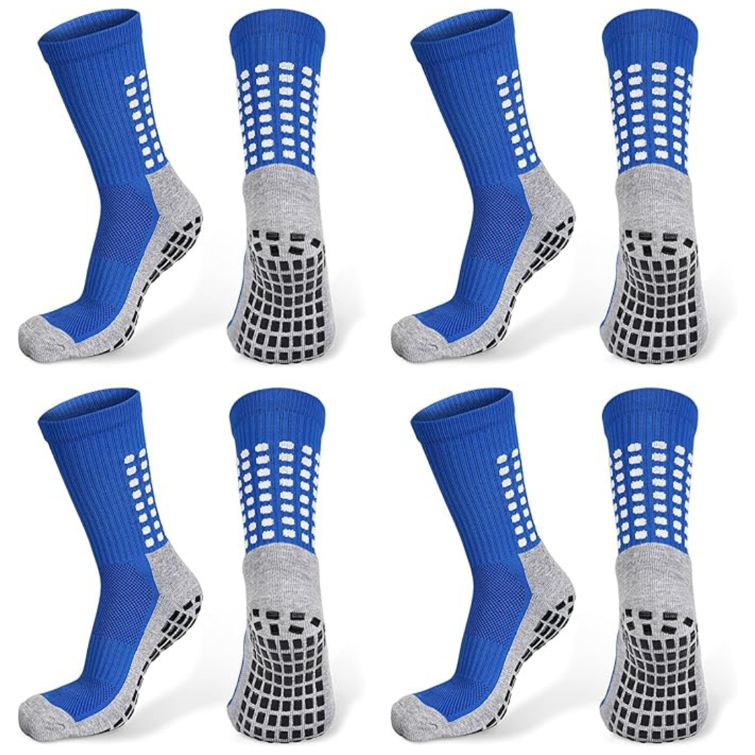 4-Pairs Non Slip Sports Athletic Socks