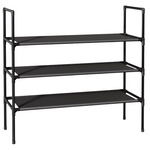 3-Tier Non-Woven Fabric X-Large Shoe Organizer Rack