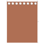 52" x 108" Waterproof Privacy Sun Blocking Grommet Curtain Panel