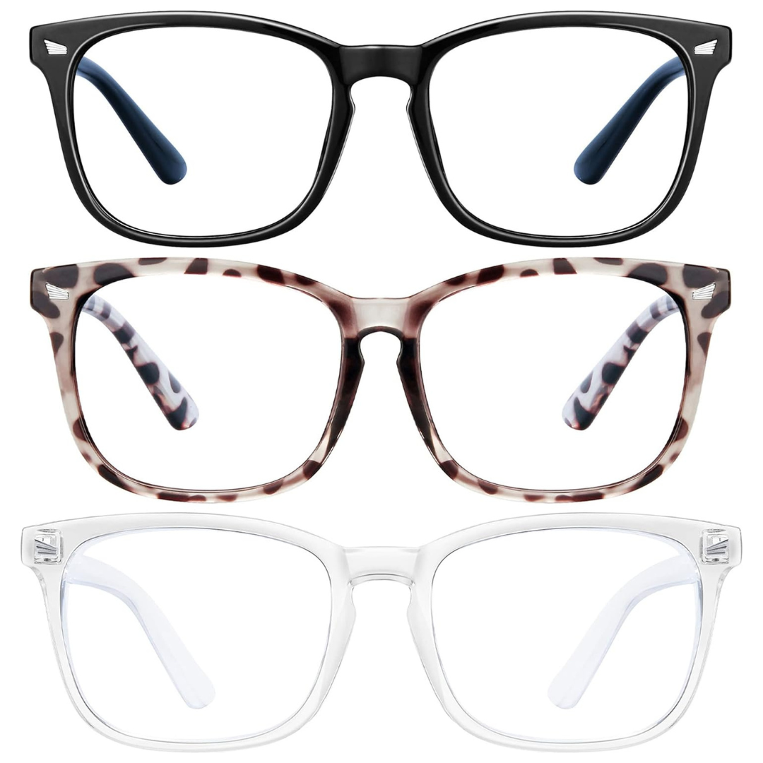 3-Pack Computer Blue Light Glasses