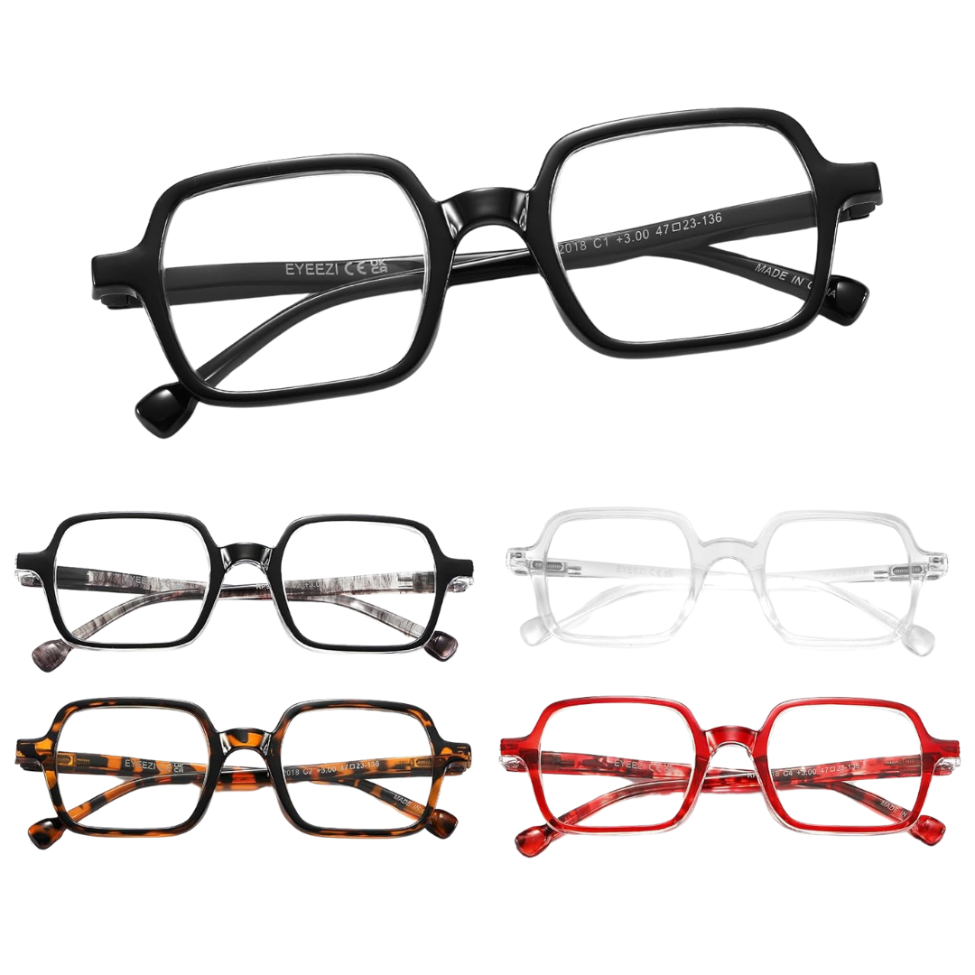 5-Pack Women's Blue Light Blocking Reading Glasses