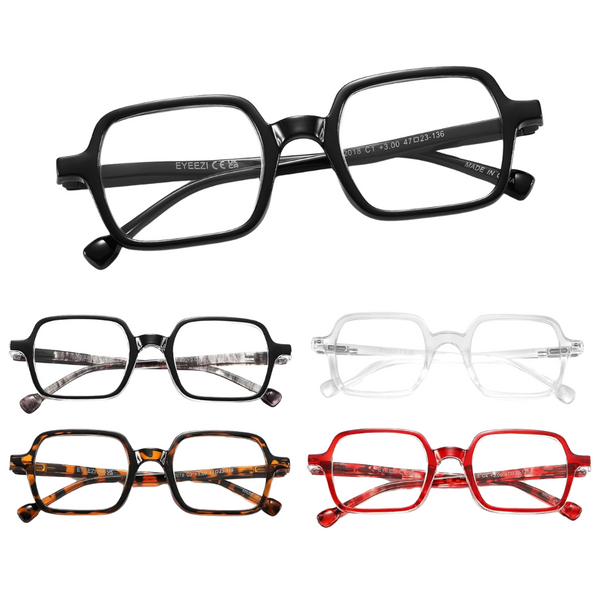 5-Pack Women's Blue Light Blocking Reading Glasses