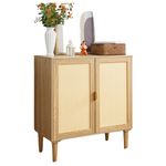 Bayou Breeze Rattan Decorated Kitchen Sideboard Buffet Storage Cabinet