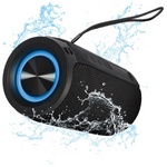 Mega Magnaboom Small Portable Bluetooth Waterproof Speaker | Wireless, LED Lights, Enhanced Bass