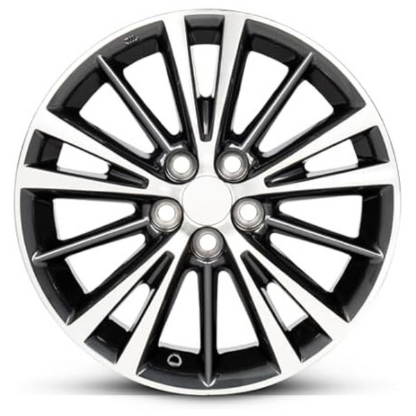 Road Ready For Toyota Corolla 16" Black Machine Face Aluminum Rim