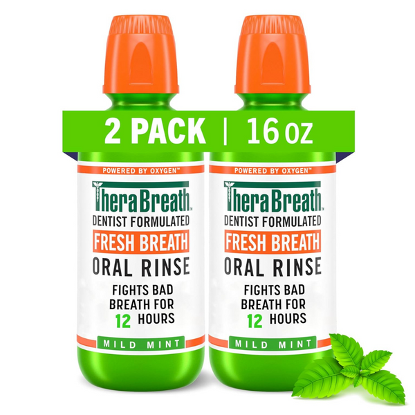 2-Pack Fresh Breath Mild Mint Flavor Mouthwash (16 Fl Oz)