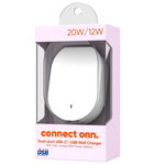 onn. 32W (20W & 12W) Dual-Port USB-C Wall Charger