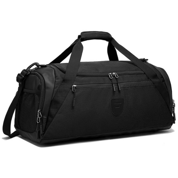 Water Resistant Workout Duffle Bag With Shoe & Wet Pocket
