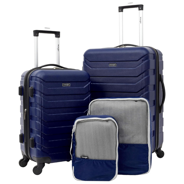 4-Piece Wrangler Luggage And Packing Cubes Set