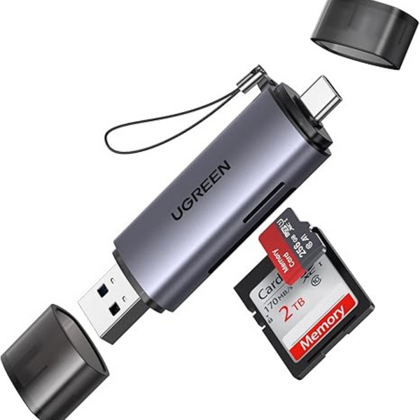 UGREEN Micro/SD Card Reader With USB-A And Type-C ports