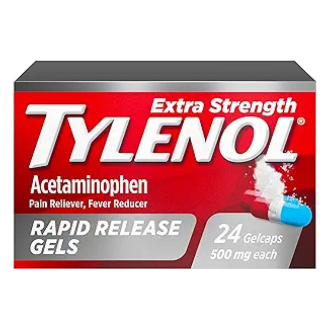 24-Count Tylenol Extra Strength Acetaminophen Rapid Release Gelcaps