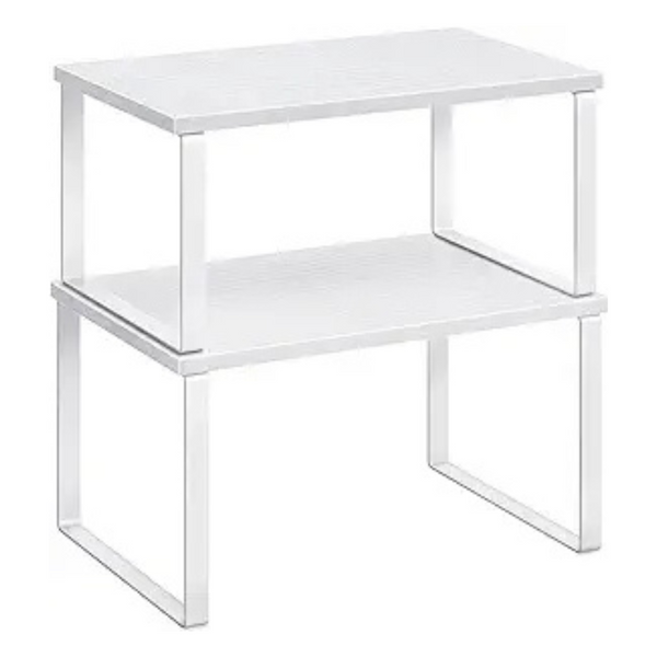 Set Of 2 Songmics Stackable Kitchen Storage Cabinet Organizer Shelf