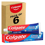 Colgate Cavity Protection Toothpaste With Fluoride (6 Ounce, Pack Of 6)