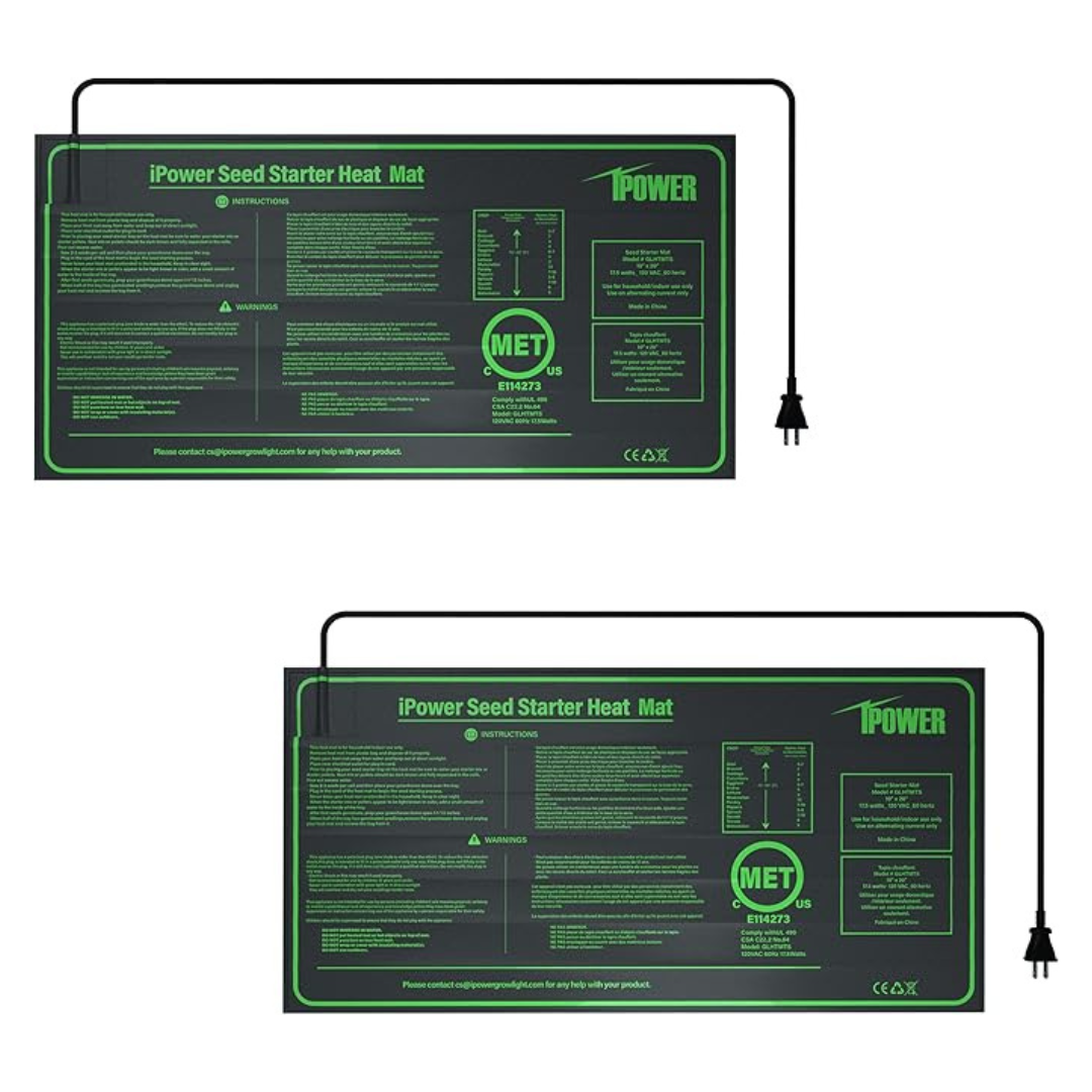 2-Pack iPower 10"x20" iPower Waterproof Durable Seedling Heat Mat