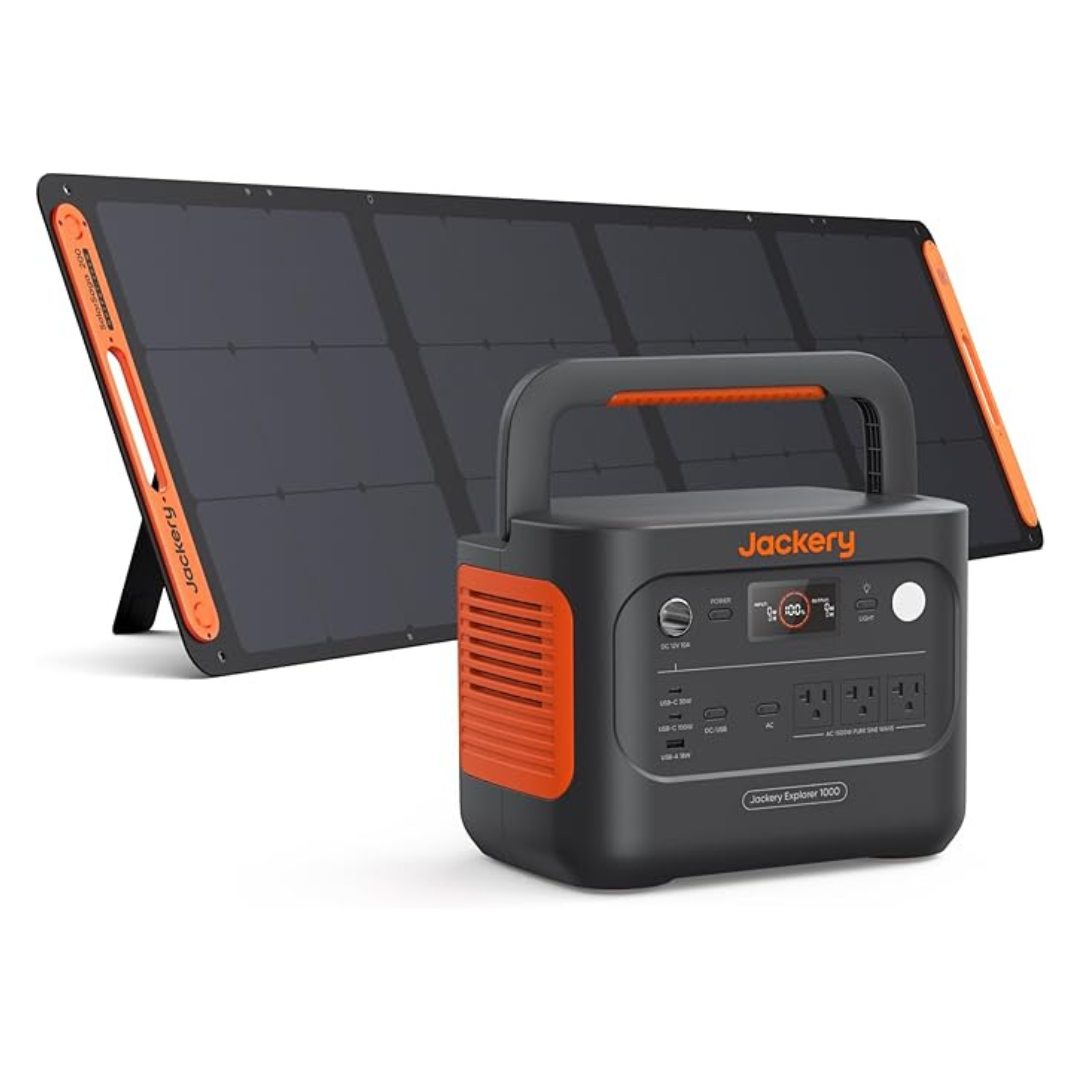 Jackery 1070Wh 1000 V2 Portable Solar Generator W/ 200W Solar Panel
