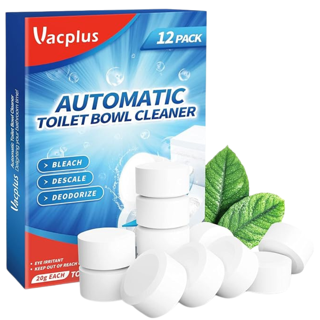 12-Pack Vacplus Automatic Toilet Bowl Cleaner Tablets