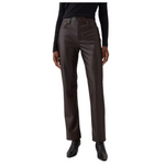 GAP Women's High Rise Recycled Vegan Leather 90s Straight Pants