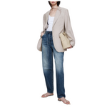 Banana Republic Women's High-Rise Rigid Bow Jeans (Medium Wash)