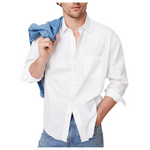 Banana Republic Men's Relaxed-Fit Washed Cotton Poplin Shirt