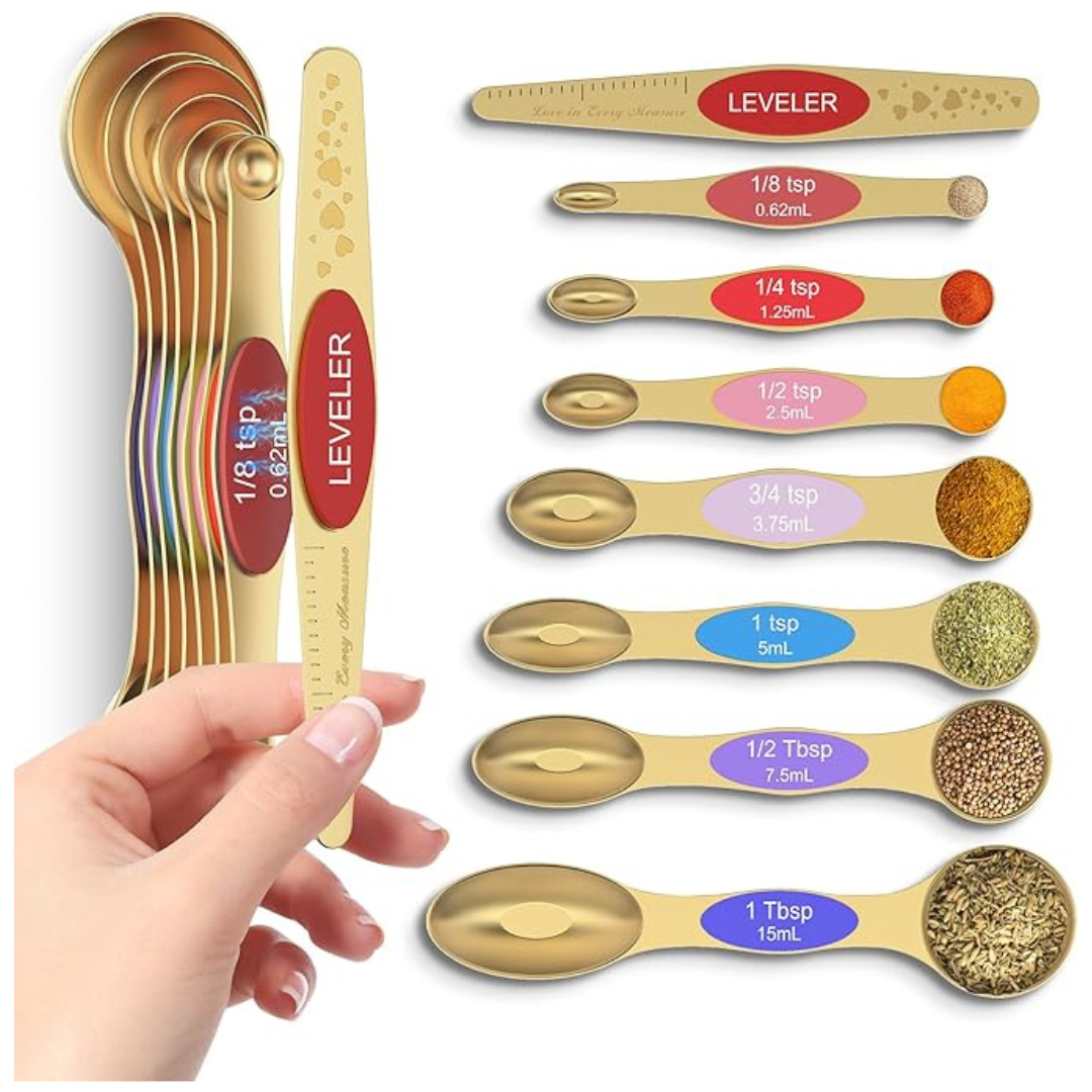 Magnetic Measuring Spoons Set (Various)