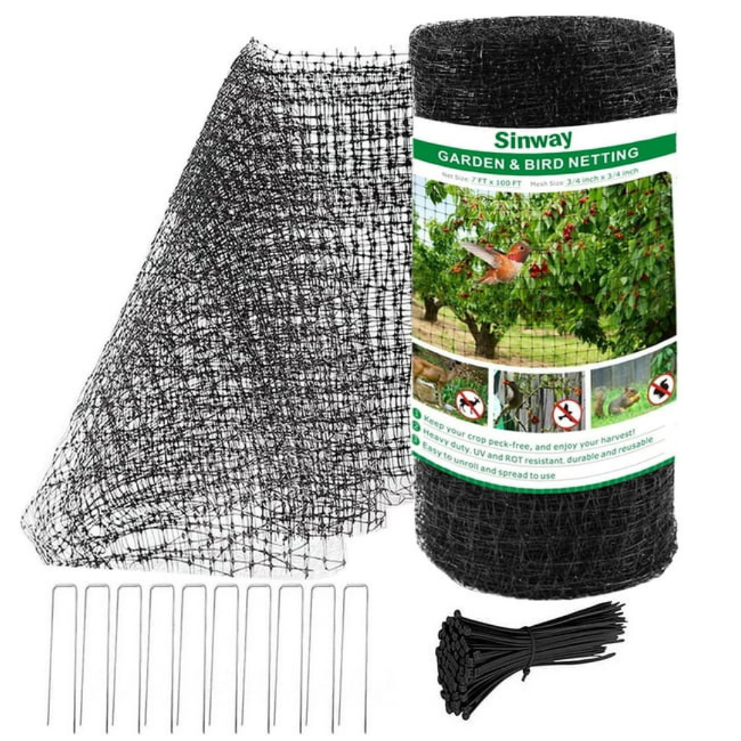 Sinway 7 x 100 Feet Reusable Wire Garden Netting