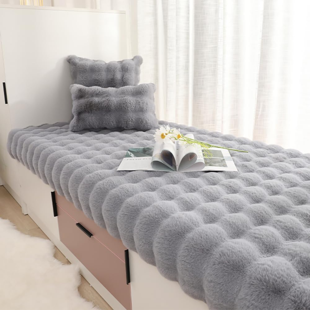 Large Soft Bay Window Seat Pad Sofa Blanket