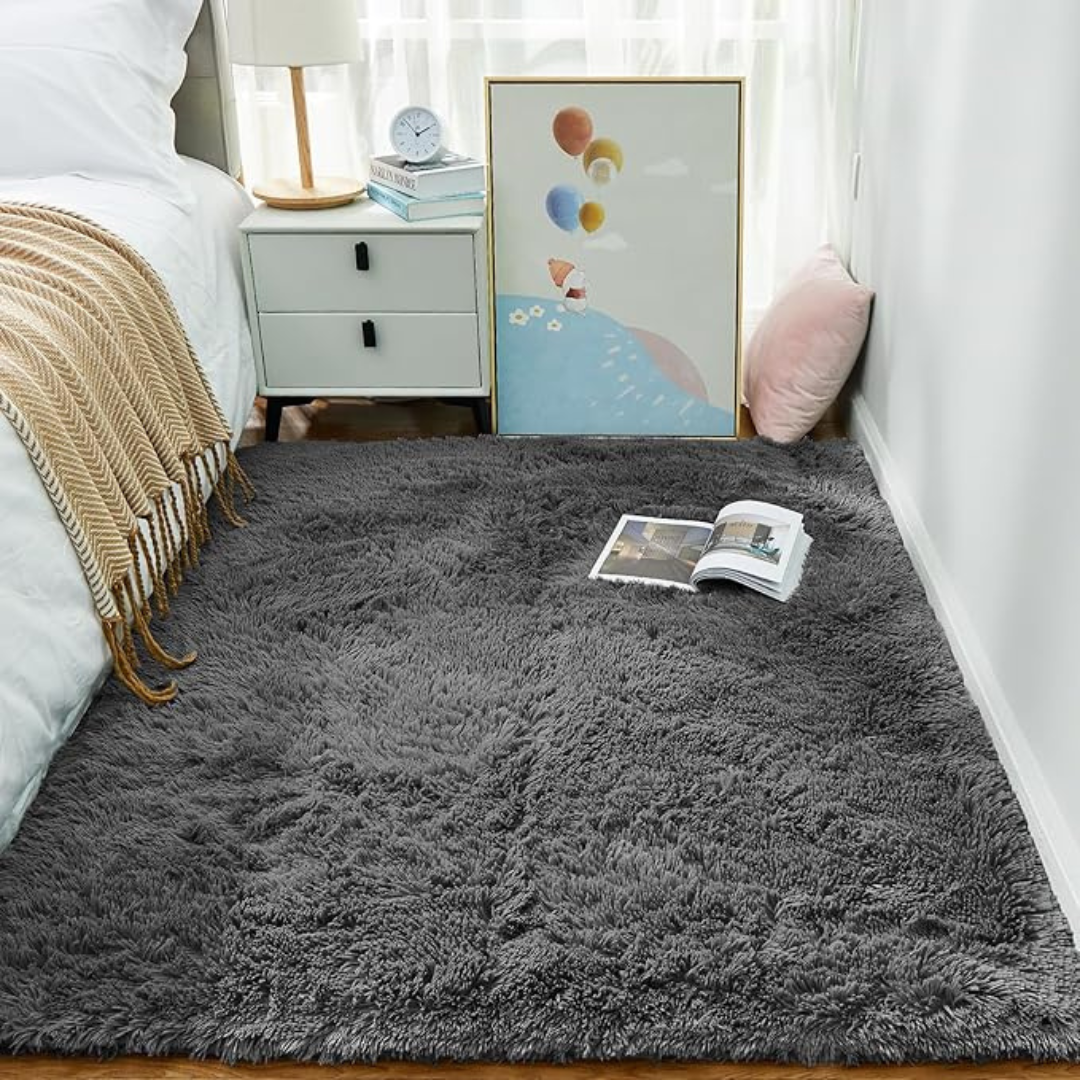 4 x 6ft Fluffy Fuzzy Shag Shaggy Soft Plush Area Rugs