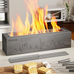 Portable Concrete Table Top Fire Pit with Extinguisher