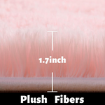 Amdrebio 4' x 6' Fluffy Fuzzy Carpet Rug
