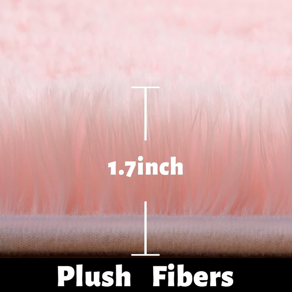 Amdrebio 4' x 6' Fluffy Fuzzy Carpet Rug
