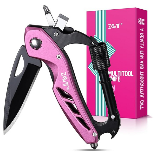 Zavit Pink Multitool Knife Gifts for Women