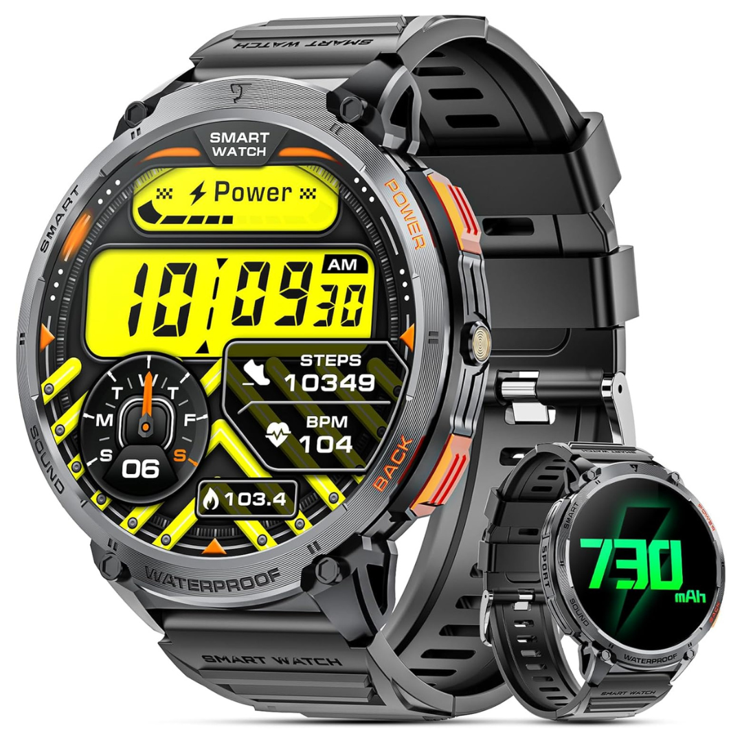 Waterproof 1.85" HD Large Screen Smart Watch