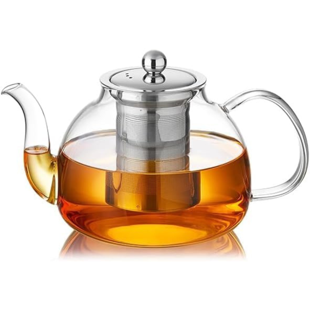 Dopudo Elegant Large Capacity 1200 ML Glass Teapot
